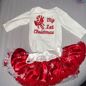 Baby’s first Christmas outfit